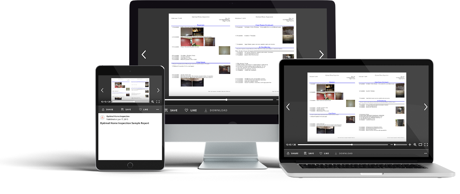 Optimal Home Inspection’s Example Report